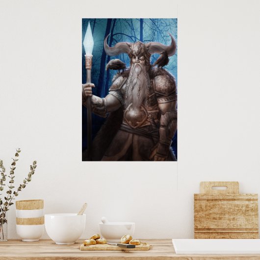 Odin - groot poster (Keuken)