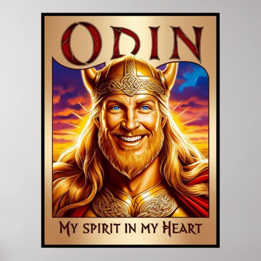 ODIN, MY SPIRIT IN MY HEART. POSTER (Voorkant)