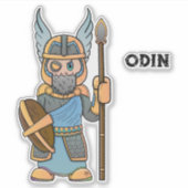 Odin Noorse mythologie Sticker (Voorkant)