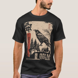 Odin Norse God Poster - Japanse Ukiyo-e stijl T-shirt