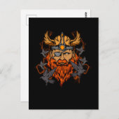Odin Norse Mythology Viking God & Ravens Briefkaart (Voorkant / Achterkant)
