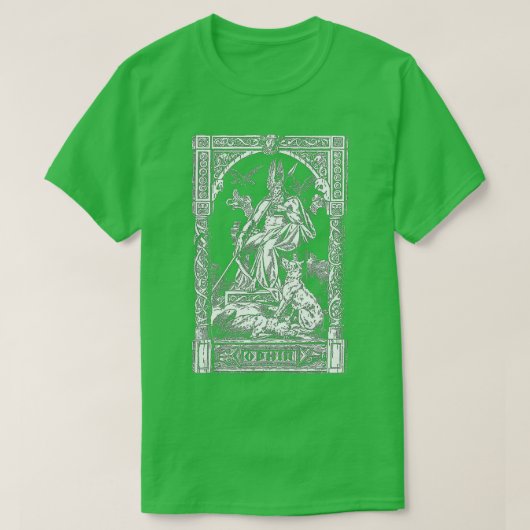 Odin op zijn paard Norse Viking Mythology Allfathe T-shirt (Design voorkant)