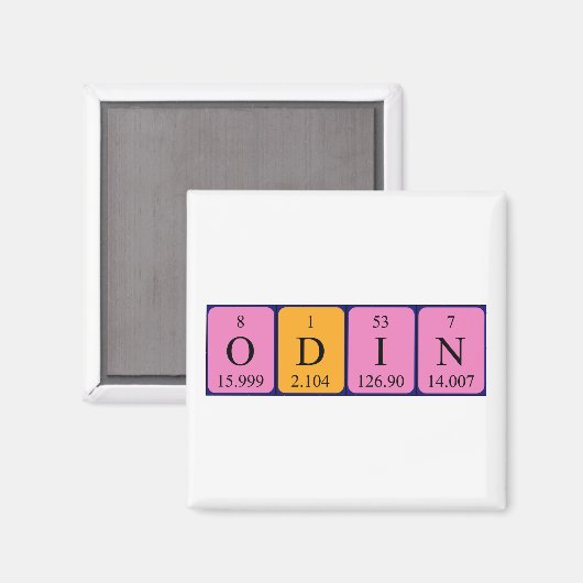 Odin periodiek table name magnet (Voorkant / Achterkant)