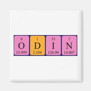 Odin periodiek table name magnet