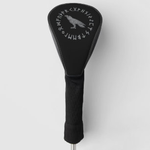 Odin Raaf Kraai Viking Mythologie runen runisch Golfheadcover