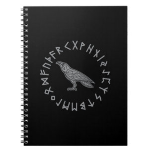 Odin Raaf Kraai Viking Mythologie runen runisch Notitieboek