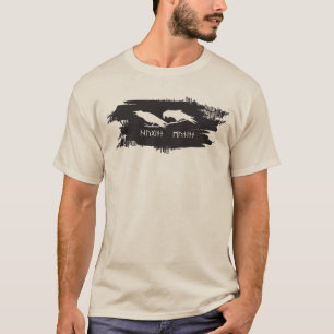 Odin Raaf Kraai Viking Mythologie runen runisch T-shirt