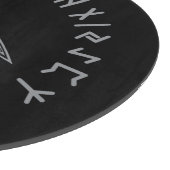 Odin Raven Crow Viking Mythology runic Snijplank (Hoek)