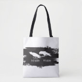 Odin Raven Crow Viking Mythology runic Tote Bag (Voorkant)