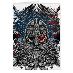 Odin raven en zwaarden Viking Mythologie USA vlag