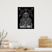 Odin raven Viking Mythologie Valhalla wacht Poster (Keuken)