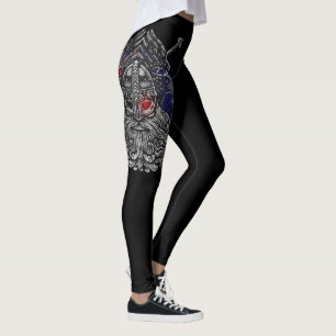 Odin raven zwaarden Viking Mythologie Australische Leggings