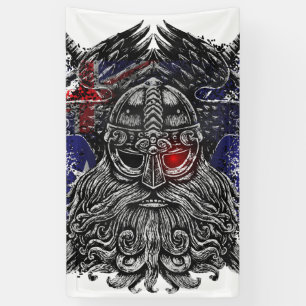 Odin raven zwaarden Viking Mythologie Australische Spandoek