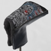 Odin ravens en swords Viking Mythology USA vlag Golfheadcover (3/4 voorkant)