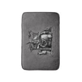 Odin ravens op zijn steentroon die de mythologie v badmat (Voorkant Verticaal)