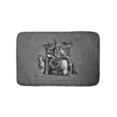 Odin ravens op zijn steentroon die de mythologie v badmat (Voorkant)