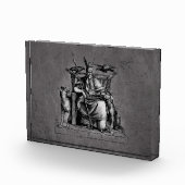 Odin ravens op zijn steentroon die de mythologie v fotoblokken (Rechts)