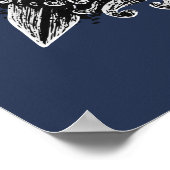 Odin ravens swords Viking Mythology Australia vlag Poster (Hoek)