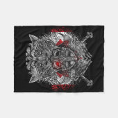 Odin ravens swords Viking Mythology Canada vlag Fleece Deken (Voorkant (Horizontaal))
