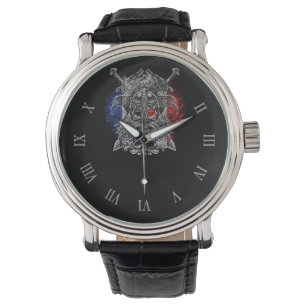 Odin ravens swords Viking Mythology France vlag Horloge