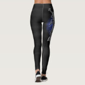 Odin ravens swords Viking Mythology France vlag Leggings (Achterkant)