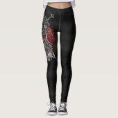 Odin ravens swords Viking Mythology France vlag Leggings (Voorkant)