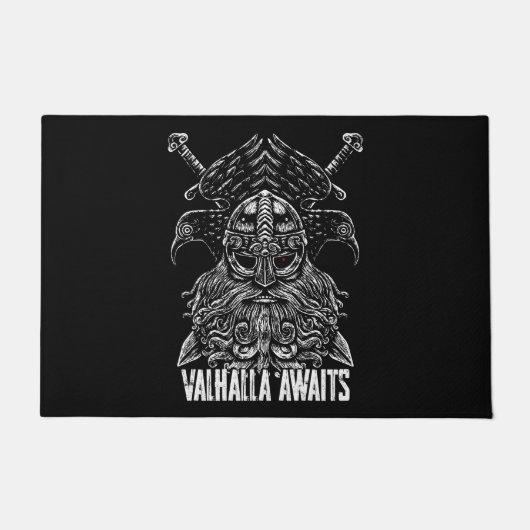 Odin ravens Viking Mythology Valhalla wacht op Deurmat (Voorkant)