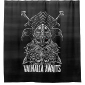 Odin ravens Viking Mythology Valhalla wacht op Douchegordijn (Voorkant)