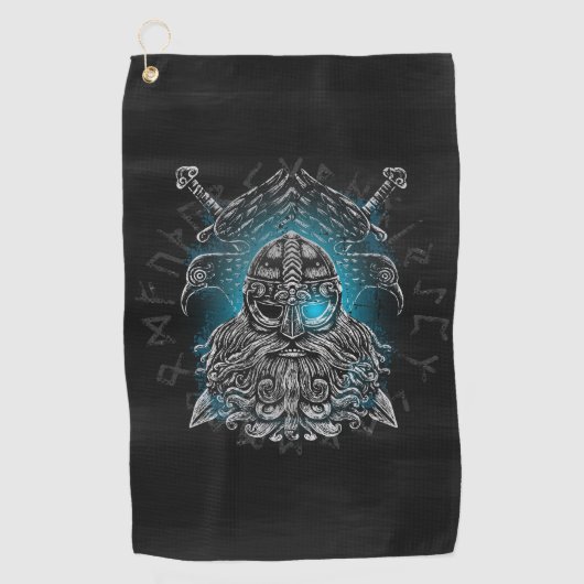 Odin ravens Viking Mythology Valhalla wacht op Golfhanddoek (Voorkant)