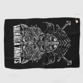 Odin ravens Viking Mythology Valhalla wacht op Golfhanddoek (Horizontaal)