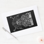Odin ravens Viking Mythology Valhalla wacht op Rechthoekige Sticker (Envelop)