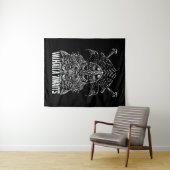 Odin ravens Viking Mythology Valhalla wacht op Wandkleed (In Situ (horizontaal))