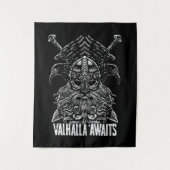 Odin ravens Viking Mythology Valhalla wacht op Wandkleed (Voorkant)