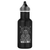 Odin ravens Viking Mythology Valhalla wacht op Waterfles (Rechts)