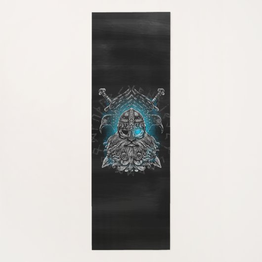Odin ravens Viking Mythology Valhalla wacht op Yogamat (Achterkant)