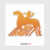 Odin Riding over Sleipner Viking Mythology Sticker (Vel)
