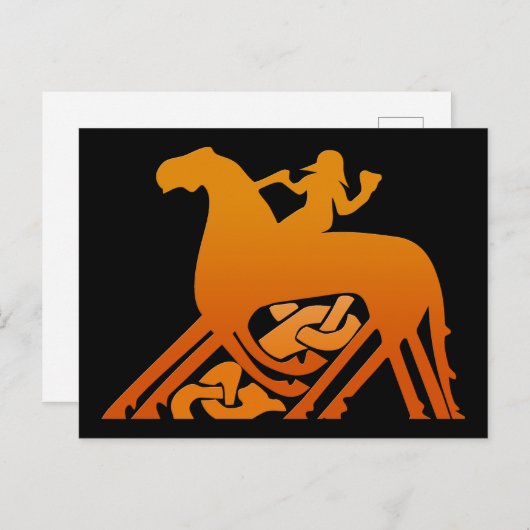 Odin Riding over Sleipnir Viking Mythology Briefkaart (Voorkant / Achterkant)