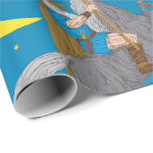 Odin Riding Sleipnir Noorse mythologie Viking God Cadeaupapier (Rol Hoek)