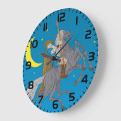 Odin Riding Sleipnir Noorse mythologie Viking God Grote Klok (Hoek)