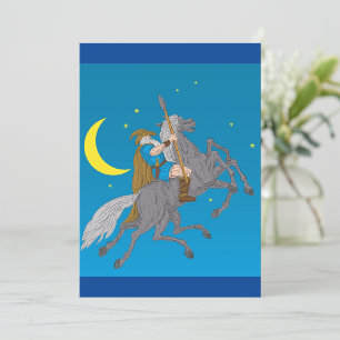 Odin Riding Sleipnir Noorse mythologie Viking God Kaart