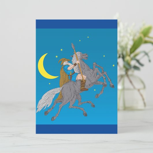 Odin Riding Sleipnir Noorse mythologie Viking God Kaart
