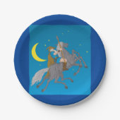 Odin Riding Sleipnir Noorse mythologie Viking God Papieren Bordje (Voorkant)