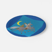 Odin Riding Sleipnir Noorse mythologie Viking God Papieren Bordje (Gekanteld)