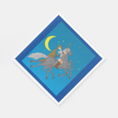 Odin Riding Sleipnir Noorse mythologie Viking God Servet (Hoek)