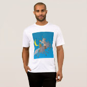 Odin Riding Sleipnir Noorse mythologie Viking God T-shirt (Voorkant volledig)