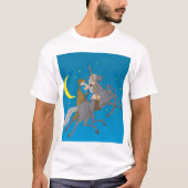 Odin Riding Sleipnir Noorse mythologie Viking God T-shirt (Voorkant)