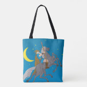 Odin Riding Sleipnir Noorse mythologie Viking God Tote Bag (Achterkant)