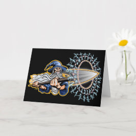Odin - Runeblast - Greeting Card Kaart