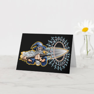 Odin - Runeblast - Greeting Card Kaart
