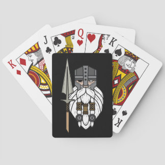 Odin-speelkaarten Viking Mjolnir Norse Black Pokerkaarten